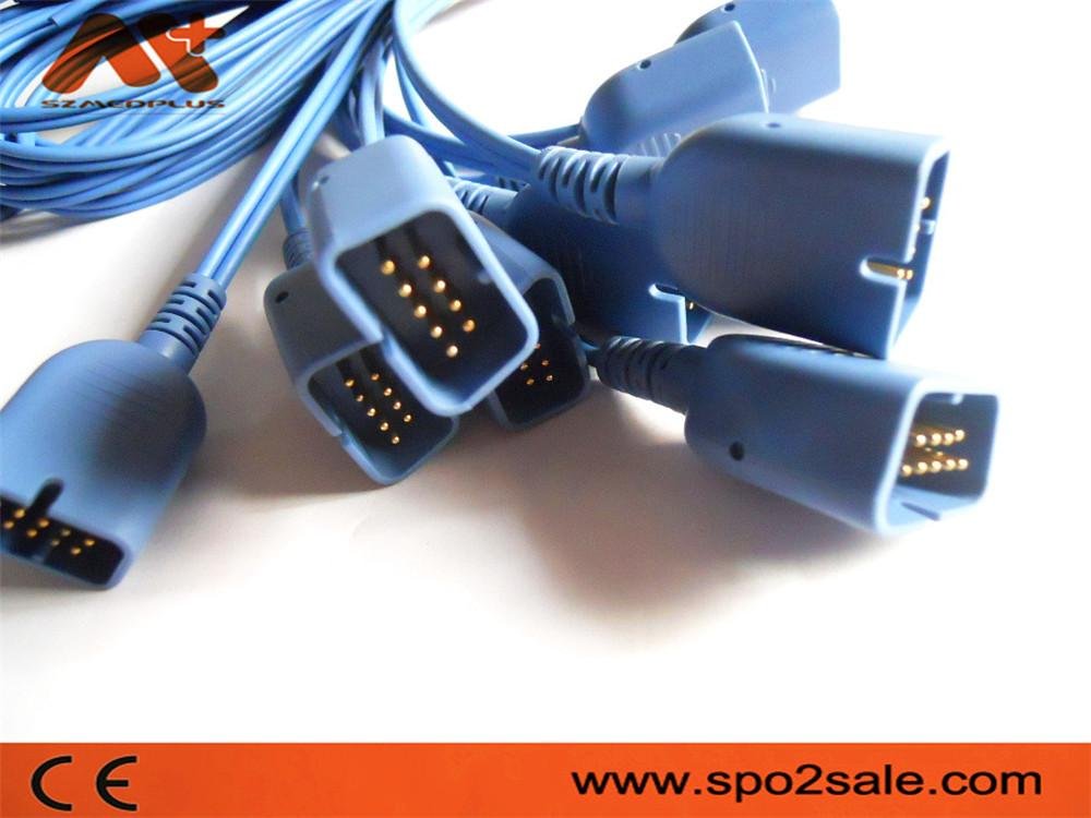 Spo2 Molded cable for Nihon Kodhen,0.9M,DB9