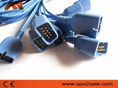 Spo2 Molded cable for Nihon Kodhen,0.9M,DB9