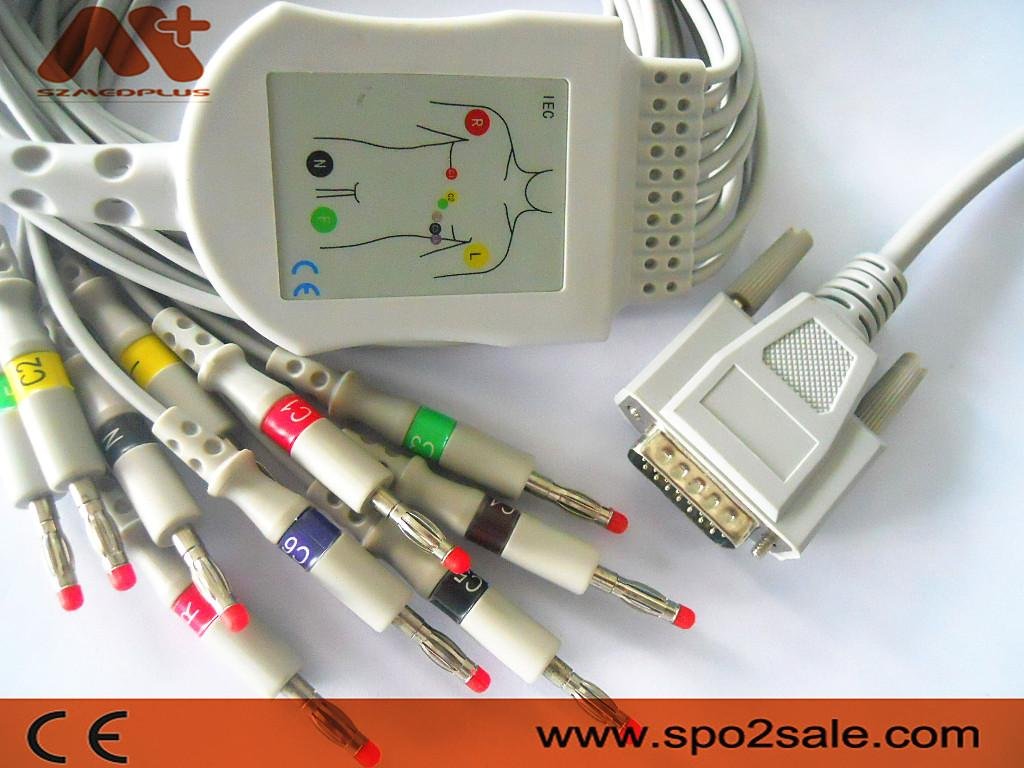 Biocare EKG Cable 101/101G/300/300G/9801/9803/9803G/1200/3010/3030/6010/1210
