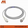 Nihon Kodhen IBP  transducer adapter  cable , NK  5 pin -> 7PIN female jack