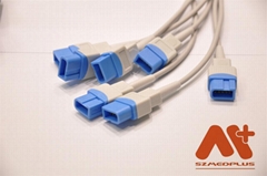 Spo2 Molded cable for Spacelabs,Rec connector