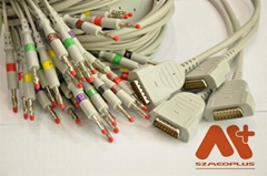 GE-Marquette MAC-1200 one-piece ECG cable with leadwires