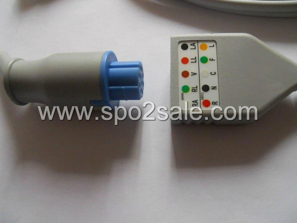 Datex 5-Lead ECG trunk cable