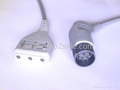 Nihon Kohden 3-lead ECG trunk cable