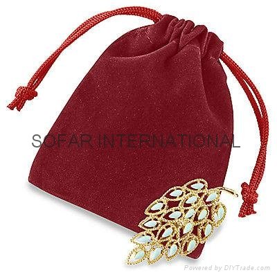 Coin Bag, Velvet Pouch, Jewelry Bag & Velvet Drawstring Bag