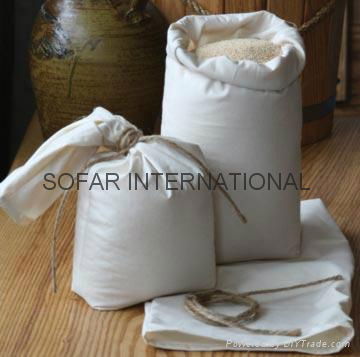 Cotton Flour Bag/ Rice Bag/ Food Packing Bag/ Muslin Bag 2