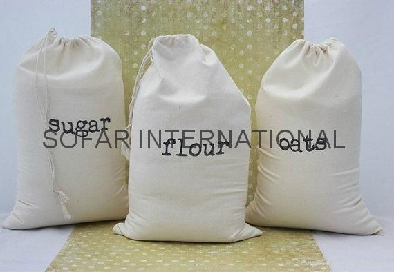 Cotton Flour Bag/ Rice Bag/ Food Packing Bag/ Muslin Bag 3