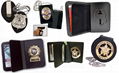 Leather Badge Holder Wallet, Neck Wallet, Police Badge Holder Cases