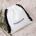 Cotton Muslin Bag, Cotton Pouch, Cotton Wedding Bag, Party Favor Bag 2