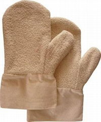 Cotton Terry Mitten, Hot Mill Glove, Canvas Cuff Terry Mitts