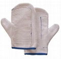 Cotton Terry Mitten, Hot Mill Glove, Canvas Cuff Terry Mitts