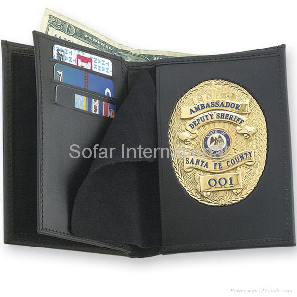 Neck chain Badge Holder,Police Badge Holder Wallet & Custom Badge