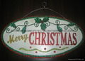 Christmas wooden shingle