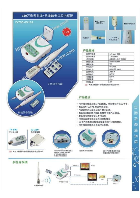 Dental Intra-oral camera with SD memory card 2