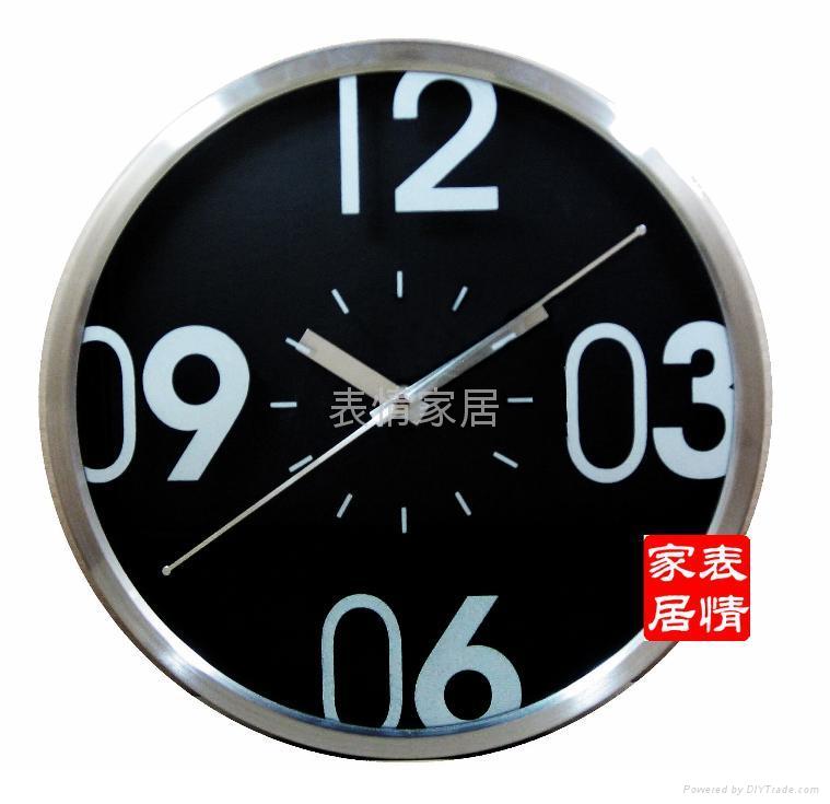 Factory outlets -stainless steel wall clock mute - 34CM diameter