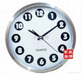 Factory outlets -stainless steel wall clock mute - 34CM diameter 5