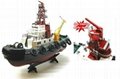 3810 RC Seaport Tug Boat Henglong Water Jetting RC Fire Boat