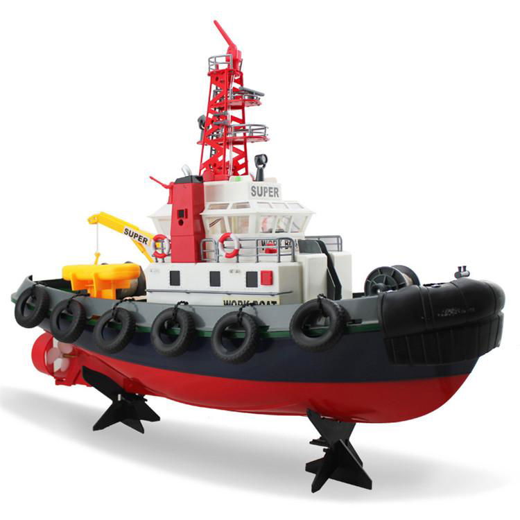 3810 RC Seaport Tug Boat Henglong Water Jetting RC Fire Boat 3