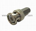 BNC twist on connector-CCTV connector-RG59 coaxial connector