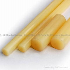 Yellow Hot glue stick