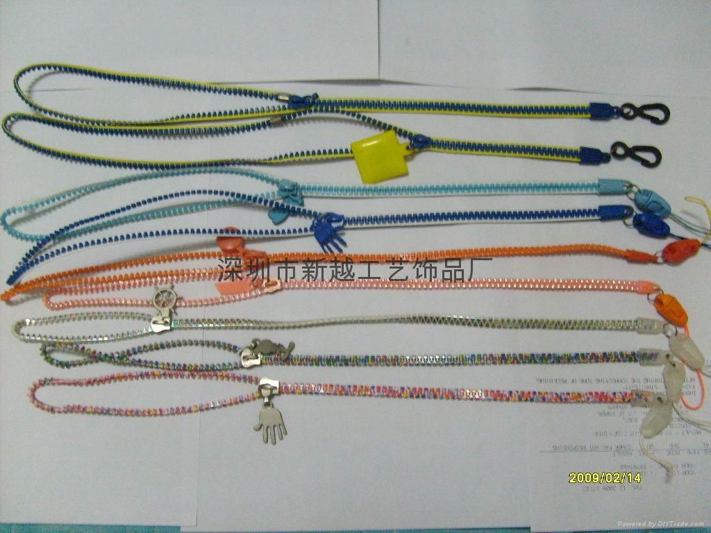 Zipper rope mobile phone lanyard