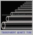 transparent translucent quartz tube