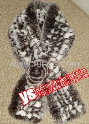  Fur Knitted Scarf  4