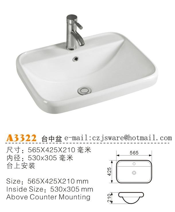 above counter basin 
