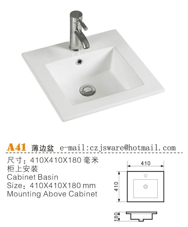 Thin adge basin suppliers A41