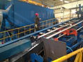 Fully automatic galvanizing plant for steel tube pipe
