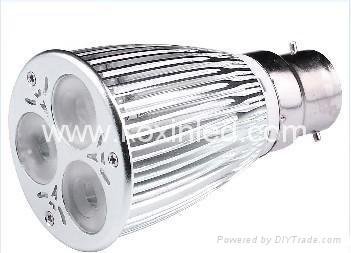 LED light bulbs GU10 E27 CREE3X3W led heat sink solar light lamp lighting spots  4