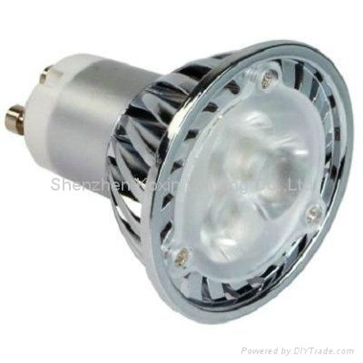 Dimmable GU10 3*1W high power led bulbs lamp