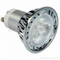 Dimmable GU10 3*1W high power led bulbs lamp