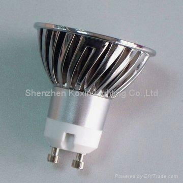 Dimmable GU10 3*1W high power led bulbs lamp 3