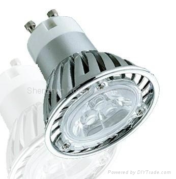 Dimmable GU10 3*1W high power led bulbs lamp 4