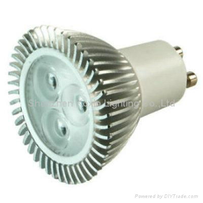 Dimmable LED spotlight GU10 3*1W