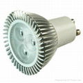 Dimmable LED spotlight GU10 3*1W