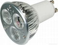 Dimmable LED spotlight GU10 3*1W