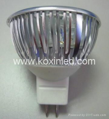 Dimmable LED spotlight GU10 3*1W 4