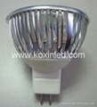 Dimmable LED spotlight GU10 3*1W