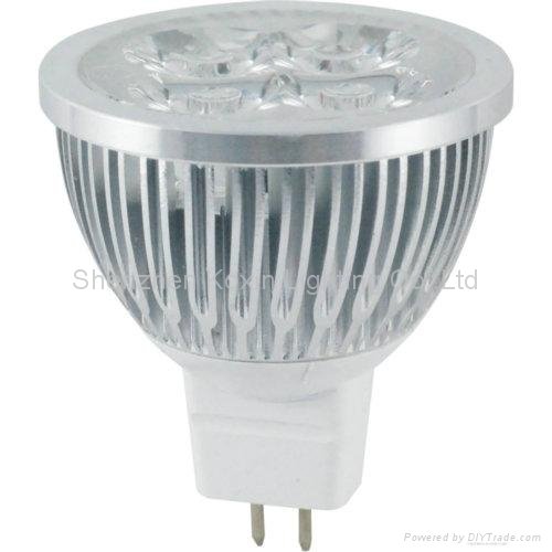 High power led spot lamp MR16 4X1W 