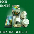 5W RGB led spotlight with IR remote controller 2