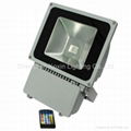 81W RGB high power led floodlight with IR remote