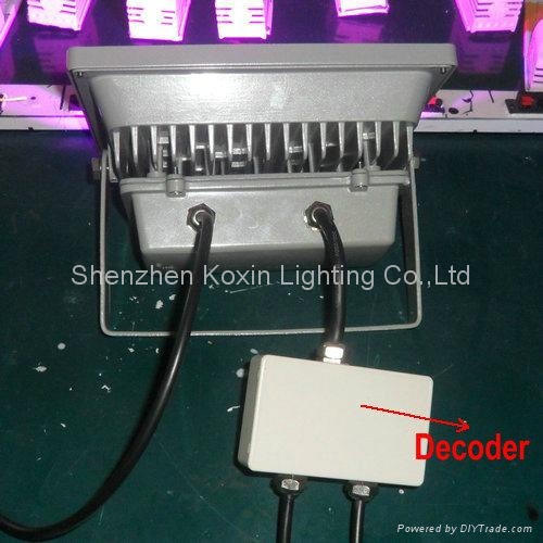 DMX Controlled 30W RGB LED Floodlight Outdoor IP65 5