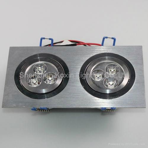 3*1W square led downlight 4