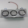 3*1W square led downlight 5