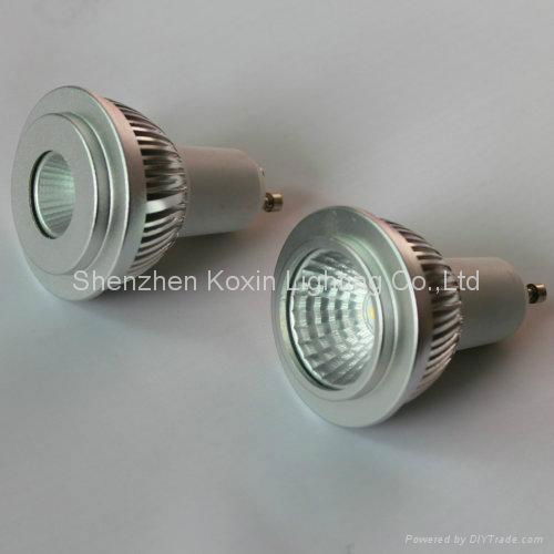 GU10 COB 5W dimmable led spot lights 2