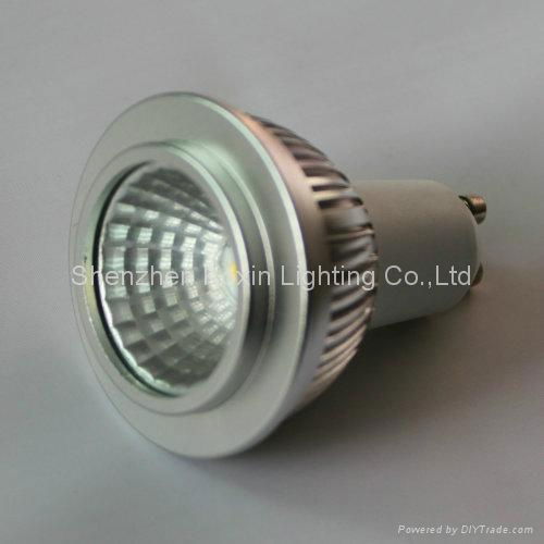 GU10 COB 5W dimmable led spot lights 3