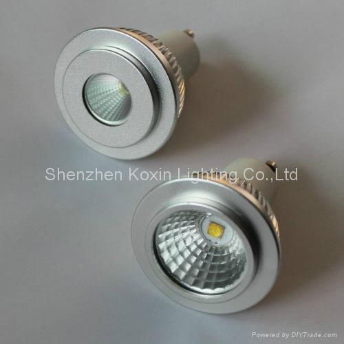 GU10 COB 5W dimmable led spot lights 5