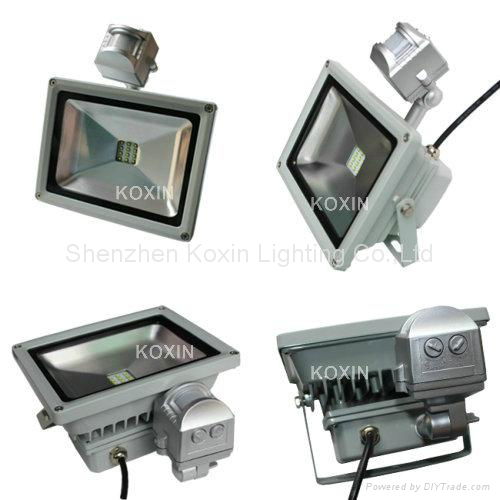 50W led floodlight with sensor(CREE chip+Meanwell driver) 3